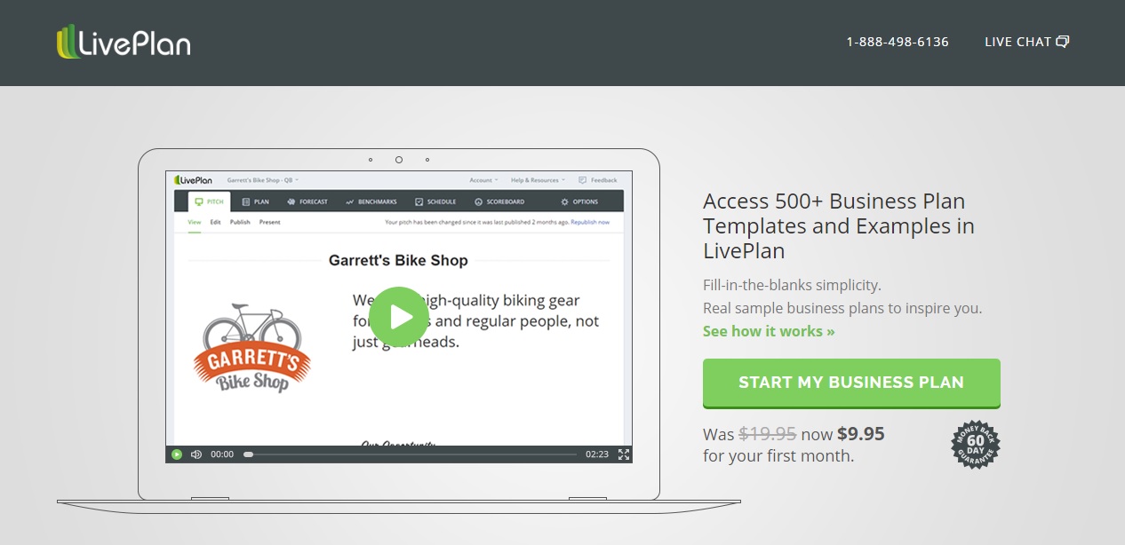 Create a professional business plan with LivePlan